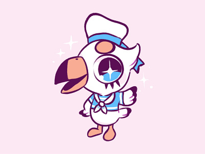 Gulliver - Animal Crossing animalcrossing bird character design cute gulliver illustration kawaii