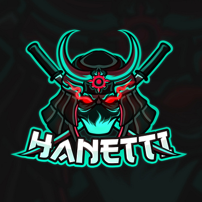 Samurai devil esports logo, mascot art artwork devil esport esport logo illustration logo logotype mascot mascot logo samurai warrior