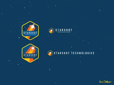 Starshot Logos badge branding branding design design logo logo design outerspace star