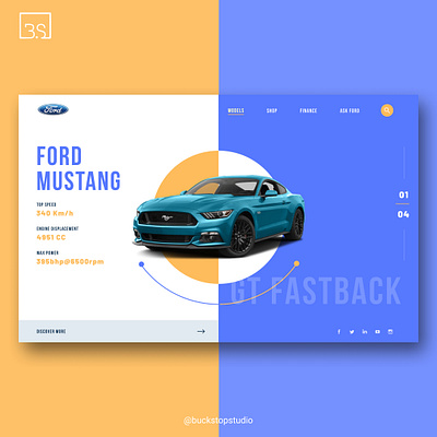 Automobile Website Concept app branding design illustration minimal ui ux web website