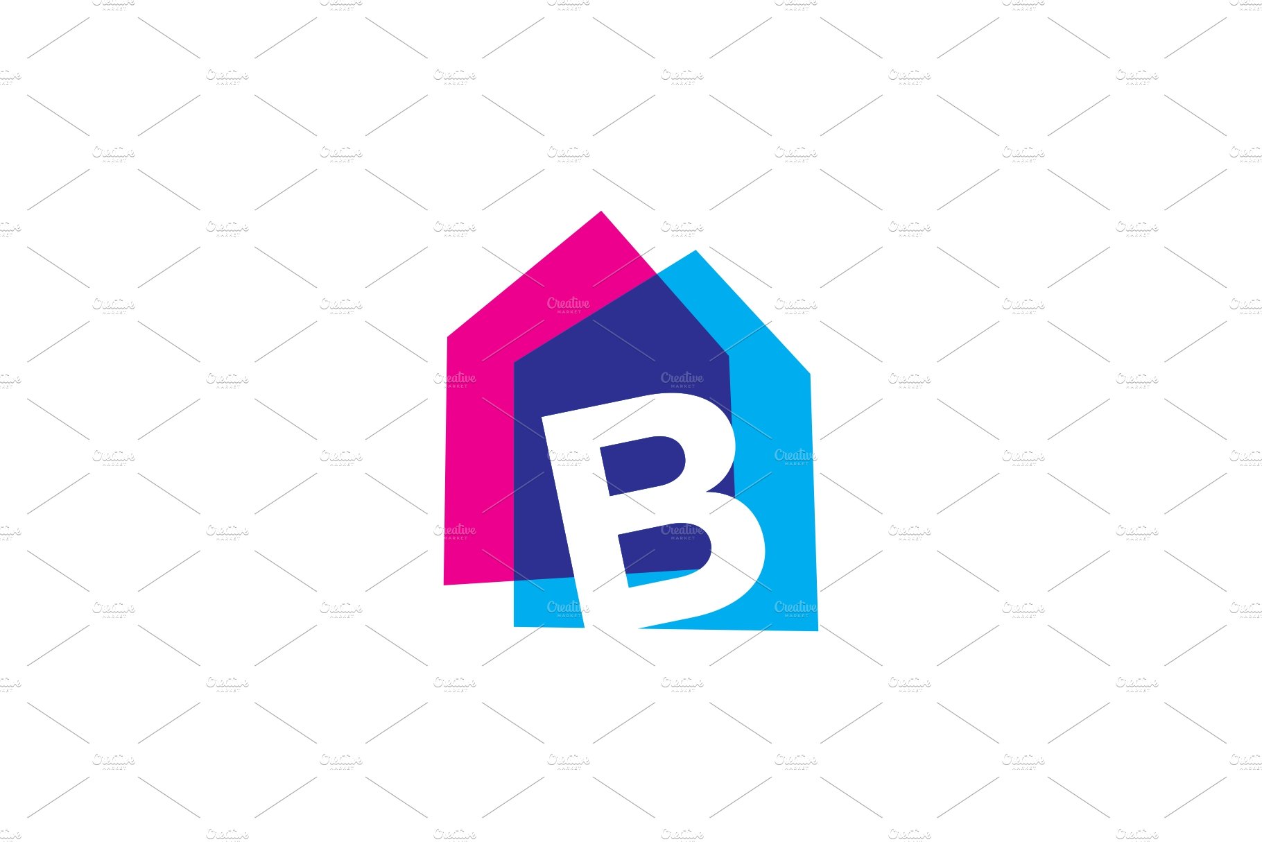 Letter B House Home Overlapping By Gaga_vastard On Dribbble