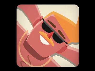 Beach 2d ae after effects animation cartoon colourful design illustration loop motion