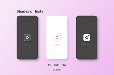 Shades of Insta abstract art adobe xd design adobexd app design design app designs figma instagram instagram design mobile mobile app design mobile design mockup mockup design mockups new mobile designs popular shades of insta ui uiux