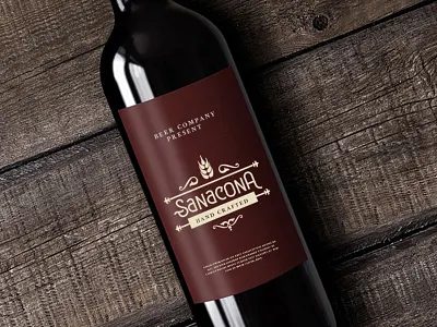 Wine Logo Design badge design badge logo bottle brewery emblem logo luxury purple wine logo