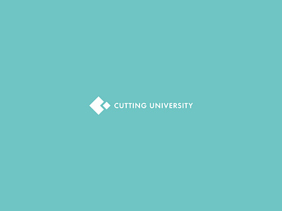 Cutting University Logo animals branding dailylogo dailylogochallenge design lettering logo logodesign vector