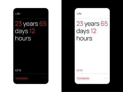 Hmm... app clean dark design easy text time typogaphy ui ux vector