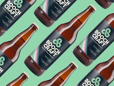 Heirloom Kiwi 70s bottle craft design kombucha label organic packaging pastel retro series vintage