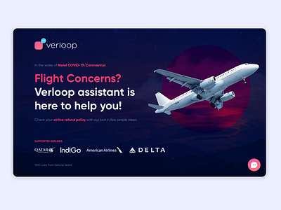 Airline Query Chatbot Website - Covid-19 airline chatbot covid 19 design interaction interface responsive responsive website ui ux website website design