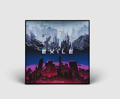 Exile abstract art album art album artwork album cover album cover design glitch effect illustration music art music artwork single artwork single cover surreal art