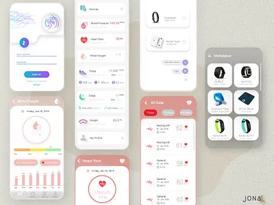 Mobile App | Track your health design health app illustration mobile app mobile app design mobile application ui
