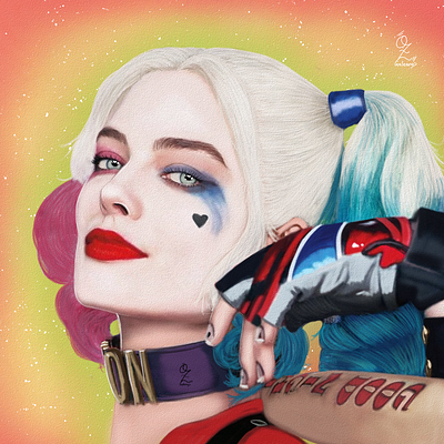 Harley Quinn art arte color dibujo digitalart drawing fanart harley quinn margot robbie mexico ozgaleano