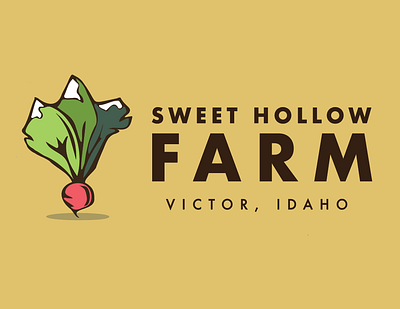 Sweet Hollow 2 beet farm farm logo idaho radish