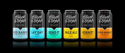 Black Hops Brewery Packaging beer beer can beer can design beer packaging black hops brewery can dan kuhlken dkng dkng studios nathan goldman packaging