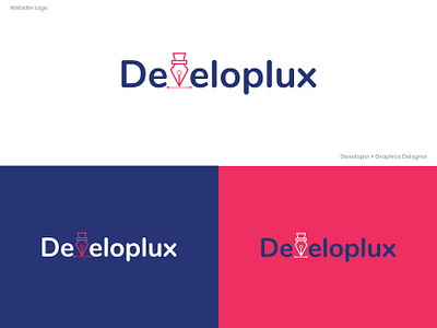 Developlux branding design illustration logo typography ui vector web web banner website