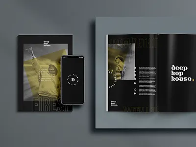 Deep hop house project brand brandidentity hiphop house layout magazine music musician