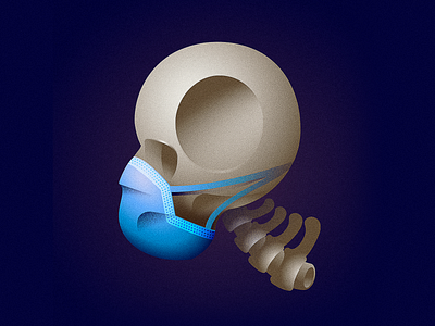 Quarantine 36daysoftype illustration mask quarantine skull type typography