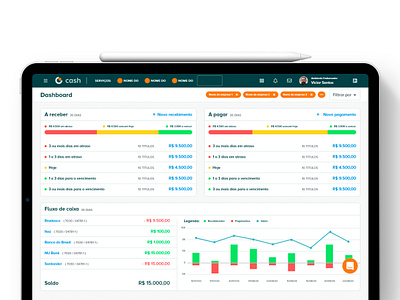 Hivecloud Cash - Dashboard cash charts dashboard design ui ux