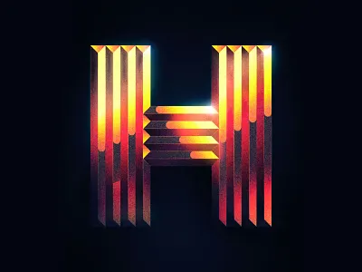 Chromey Chrome H 36 days of type 36 days of type lettering 36daysoftype 36daysoftype07 80s 80s style branding chrome chrometype icon icon design identity design lettering logo logo design logo exploration logodesign