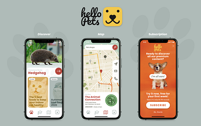 HelloPets app branding design iphone smartphone ui ui design ux