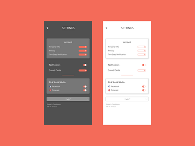 Daily UI #007 - Settings daily ui dailyui dailyui 007 dailyuichallenge graphic design mobile settings ui ui design