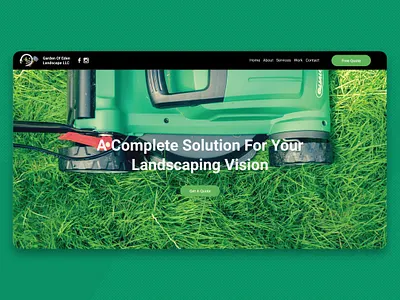 Garden Of Eden Landscape Website Build design ux web web design website