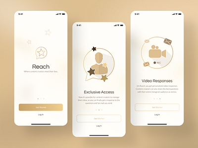 Introducing Reach! app application design ios luxury mobile mobile app mobile app design mobile application mobile design mobile ui onboarding product product design pwa royal ui ux ux design web