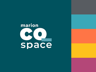 Marion CoSpace Identity branding design identity design logo