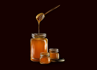 Honey food honey illustration