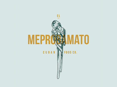 Meprobamato | Cuban Food | Logo Design adobe illustrator branding business logo design design process engraving etching graphicdesign illustration logo design logo design branding logo designer logo designs vintage logo