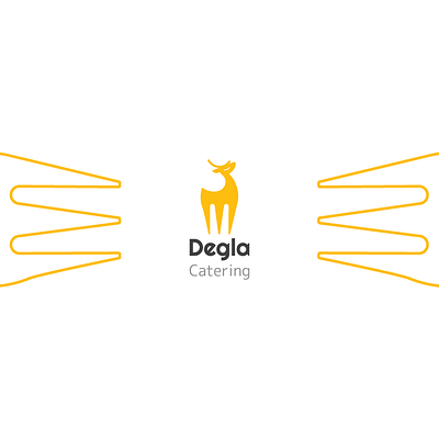 Degla Catering branding design flat graphic design logo minimal