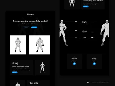 iHeroes - Superheroes by Apple adobe design flat illustration illustrator minimal ui vector