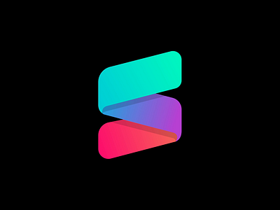 SameSame - Logo Reveal animated animation app apple application branding fold gradient icon illustration ios logo logotype mac macos paper reveal ribbon