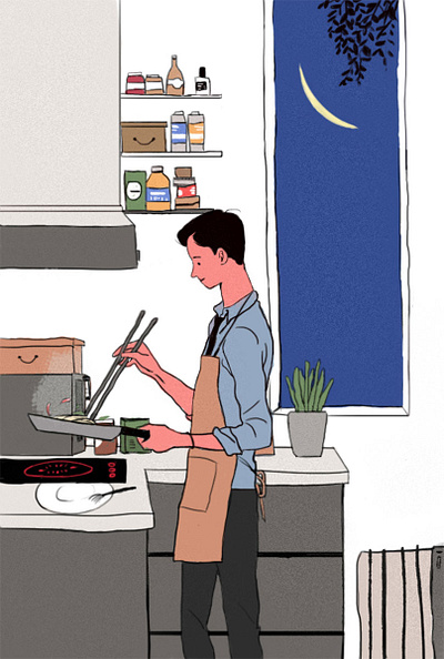 Cook cook design 产品 插画 生活 线条