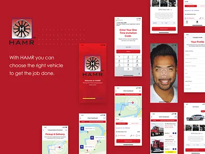 Truck Booking Mobile app app design flat logo minimal ui ux