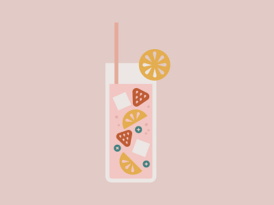 Fruity lemonade Drank design drank drink fruit graphic illustration lemonade