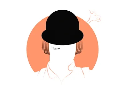 A Clockwork Orange flat flat illustration flatdesign illustrator retro retro design