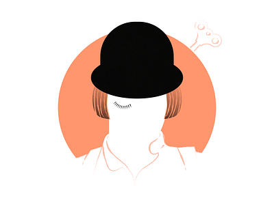 A Clockwork Orange flat flat illustration flatdesign illustrator retro retro design