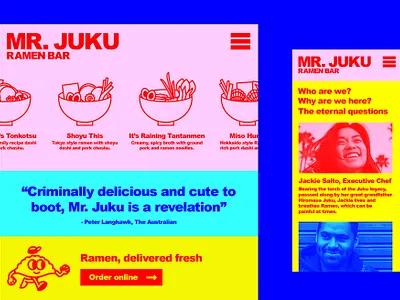 Mr. Juku Website branding design flat illustration illustrator logo minimal web website