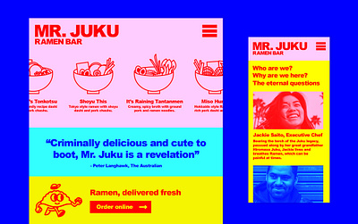 Mr. Juku Website branding design flat illustration illustrator logo minimal web website