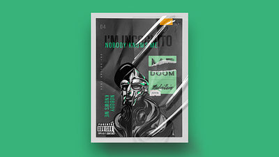 MF DOOM ~ Fan Art composition fanart graphic design graphicdesign hiphop illustration layout mfdoom photoshop poster poster design print