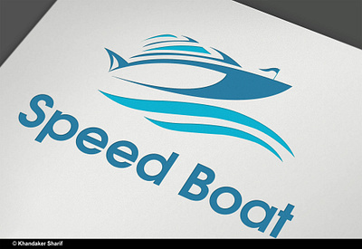 Speed Boat Logo adobe illustrator logo