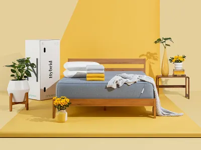 Yellow Spring Promotional Hero art direction e commerce product service design