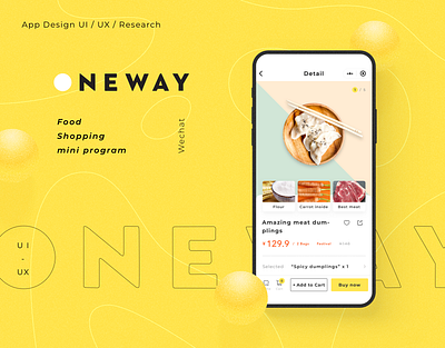 Food shopping wechat mini program app cart design detail food interface mobie shopping ui ux