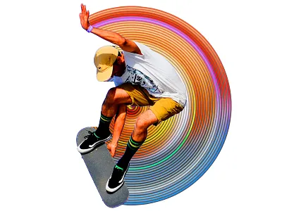 RADIAL SKATE action actions circular design graphic design photoshop photoshop action radial rings skate sport