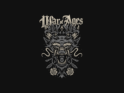 Dragon - War of Ages apparel appareldesign bandart bandmerch clothing design graphicdesign merch merchdesign teesdesign