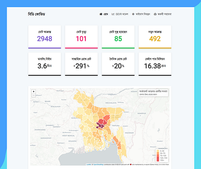 BDCOVID - COVID19 Tracker for Bangladesh bangladesh bdcovid bdcovid.com bdcovid19 branding coronavirus covid covid 19 covid 19 covid19 covid19 tracker tracker tracker app ui user experience userinterface webapp website website design