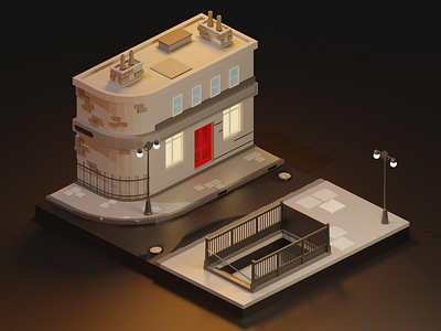 London Vibes 3d blender city diorama illustration isometric london lowpoly lowpolyart render vibes