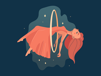 Levitation color design illustration levitation magic vector