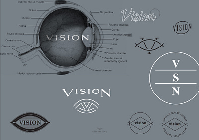 Vision Branding Concept brand identity branding branding design concept design logo logo design logotype moodboard typography visual identity