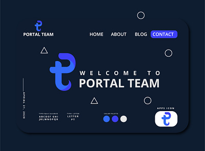 Portal Team Logo Branding - Portal Team Logo Concept app logo design branding branding and identity branding design branding identity business logo design corporate identity corporate identity design design identity design logo professional logo design typography logo design